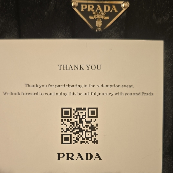 NWOT Prada Black Faux Fur Shoulder Bag - Picture 8 of 8